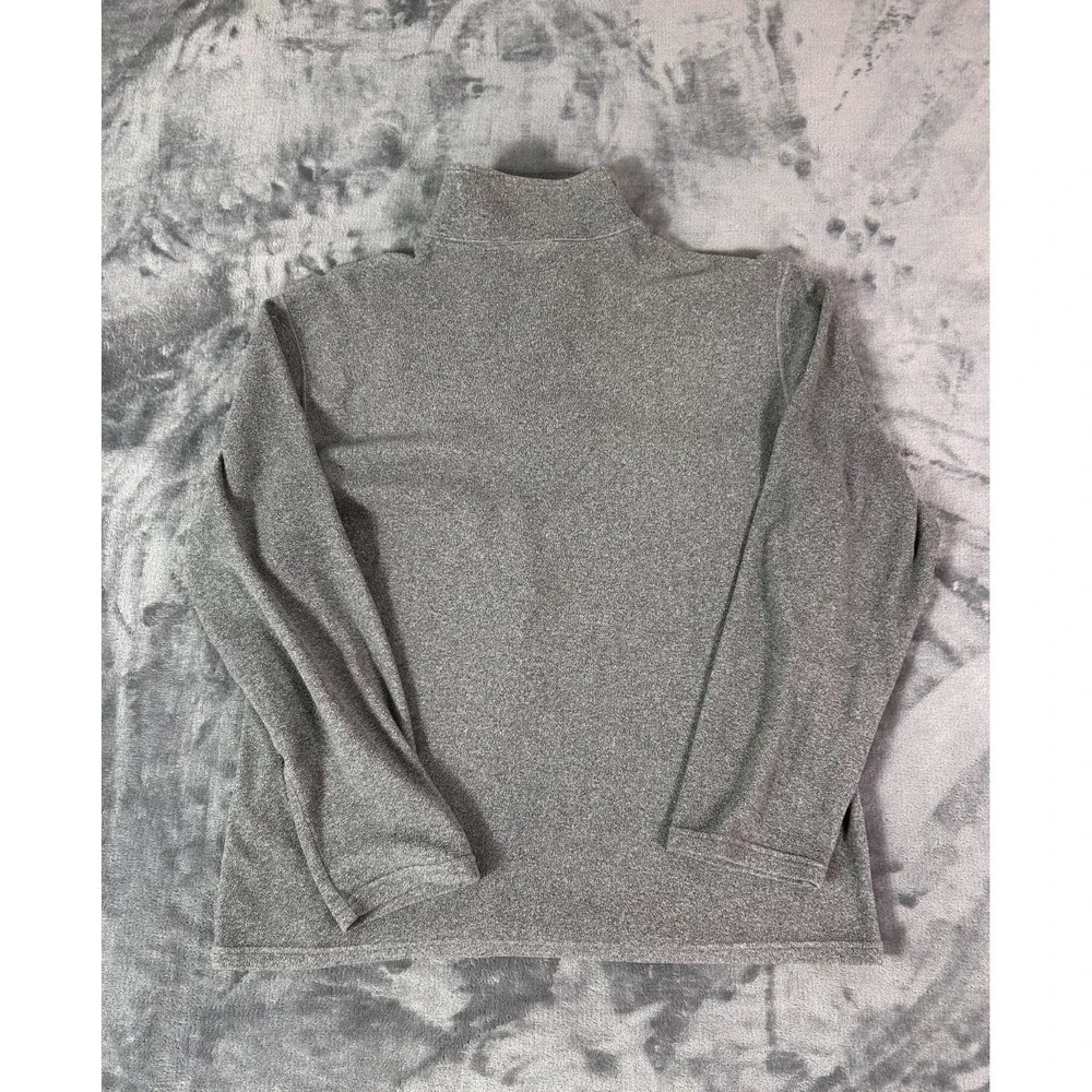 Vintage The‎ North Face 1/4 Zip Fleece Pullover Men's L Gray Embroidered Logo